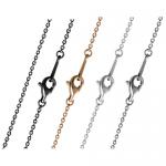 Stainless Steel / PVD Coated Necklace With Extension Piece - 1.5mm Wide